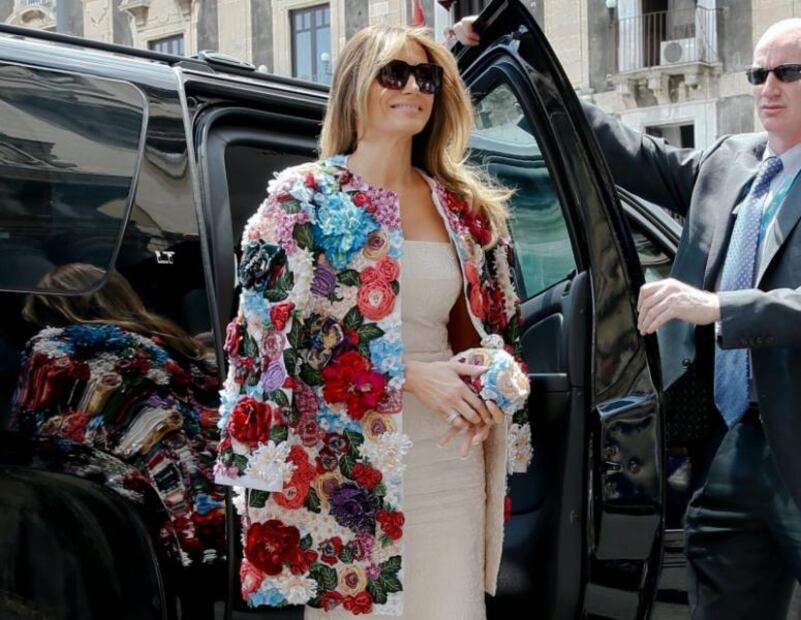 Los outfits más lujosos de Melania Trump