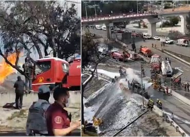 Estaciones cerradas del Metro, Trolebús y RTP tras explosión de pipa de gas en Puente de la Concordia