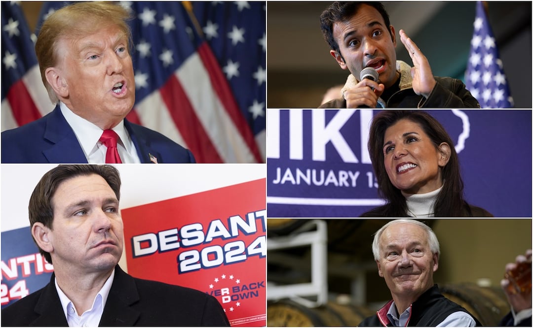 Además de Donald Trump, ¿quiénes son los candidatos republicanos a la Casa Blanca? Foto: AP/EFE/AFP