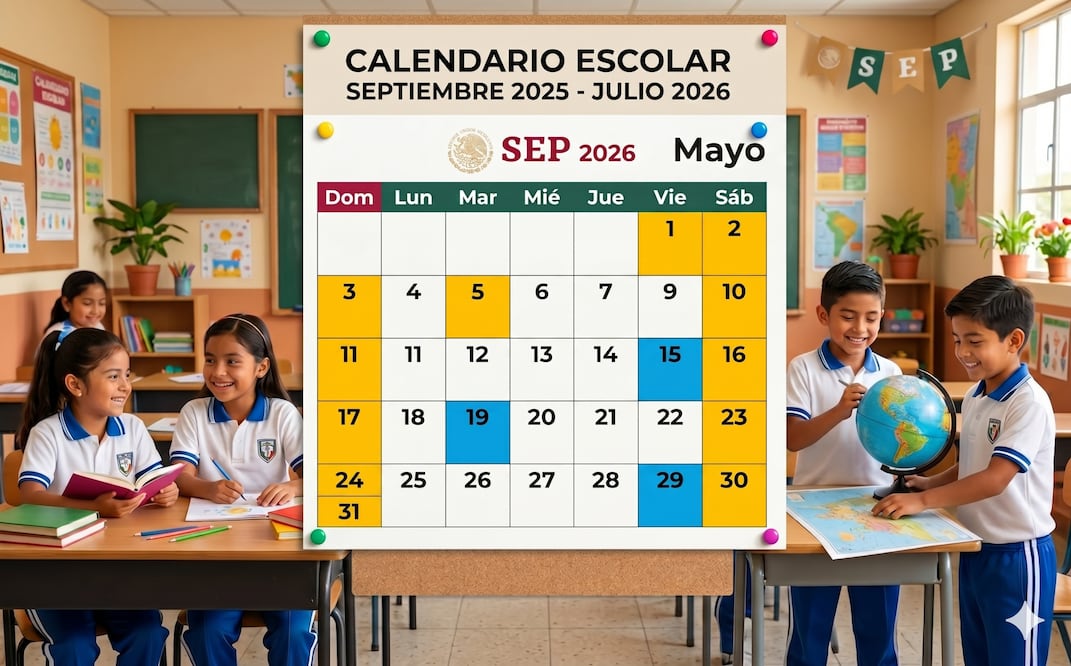 SEP suspende clases y confirma último megapuente vacacional en mayo. ¿Cuándo no habrá clases? Foto: IA