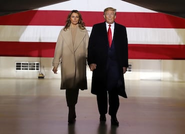 Esto miden y pesan Melania y Donald Trump