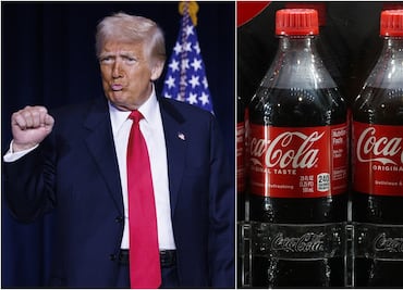 Trump impone azúcar de caña a Coca-Cola mientras bebe Coca Light con aspartamo