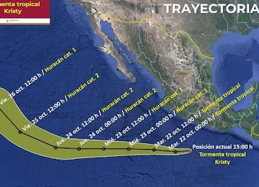 Se forma la tormenta tropical Kristy; alerta en costas de Guerrero y Michoacán