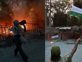 Manifestantes queman embajada de Israel en México contra ataques en Rafah