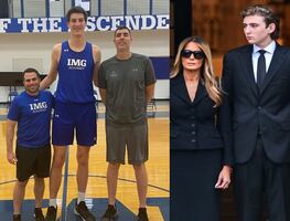 ¿Le gana a Barron Trump? El adolescente más alto del mundo jugará basquetbol en Florida