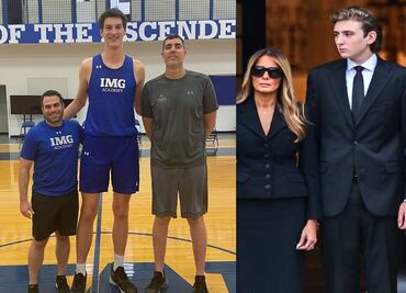 ¿Le gana a Barron Trump? El adolescente más alto del mundo jugará basquetbol en Florida