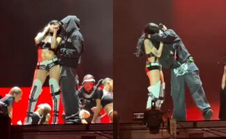 Cazzu besa a famoso cantante argentino en su regreso al escenario. ¿Ya olvidó a Christian Nodal?