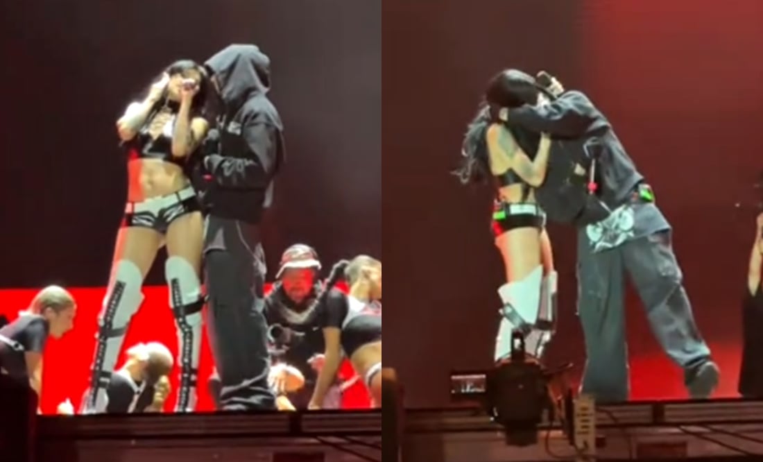 Cazzu besa a famoso cantante argentino en su regreso al escenario. ¿Ya olvidó a Christian Nodal? Foto: Captura TikTok