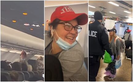 Video. Simpatizantes de Trump se niegan a usar cubrebocas durante vuelo