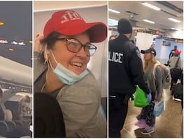 Video. Simpatizantes de Trump se niegan a usar cubrebocas durante vuelo