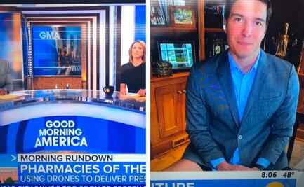 Reportero estadounidense queda avergonzado por transmitir sin pantalones 