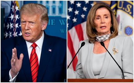 Trump ataca a Pelosi por ir a peluquería y no usar cubrebocas