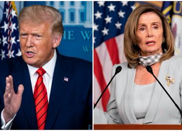 Trump ataca a Pelosi por ir a peluquería y no usar cubrebocas