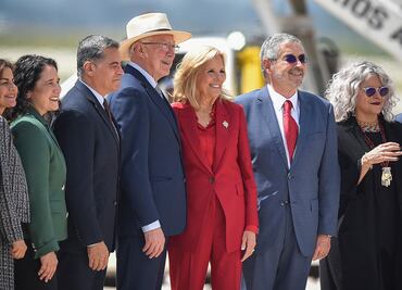 La primera dama de Estados Unidos, Jill Biden, llega a México para investidura de Claudia Sheinbaum