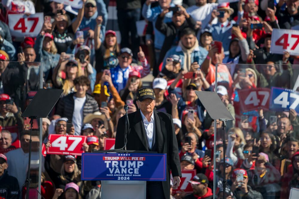 Donald Trump busca en Nuevo México ganar el voto hispano: "Los trato mejor que los demócratas". Foto: AP