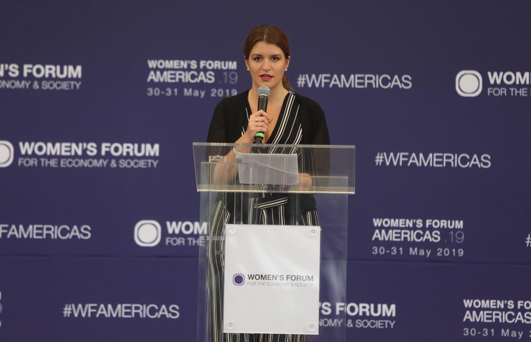 La secretaria de Estado francesa Marlène Schiappa defendió, tras aparecer en Playboy, el derecho de las mujeres a desnudarse si así lo desean. Archivo EFE/Sáshenka Gutiérrez