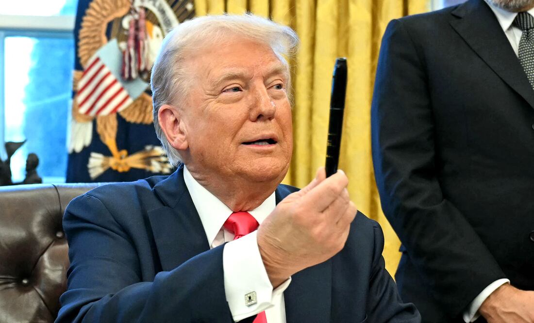 Trump advierte: ¡A partir del 2 de abril aranceles a productos agrícolas!. (Photo by Jim WATSON / AFP)