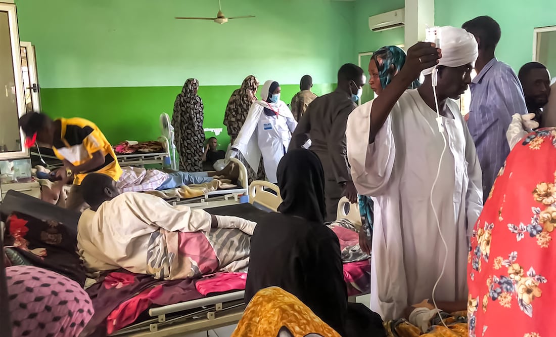 El olor a muerte invade los hospitales de Sudán . (Photo by Ali SHUKUR / M�decins sans Fronti�res (MSF) / AFP)