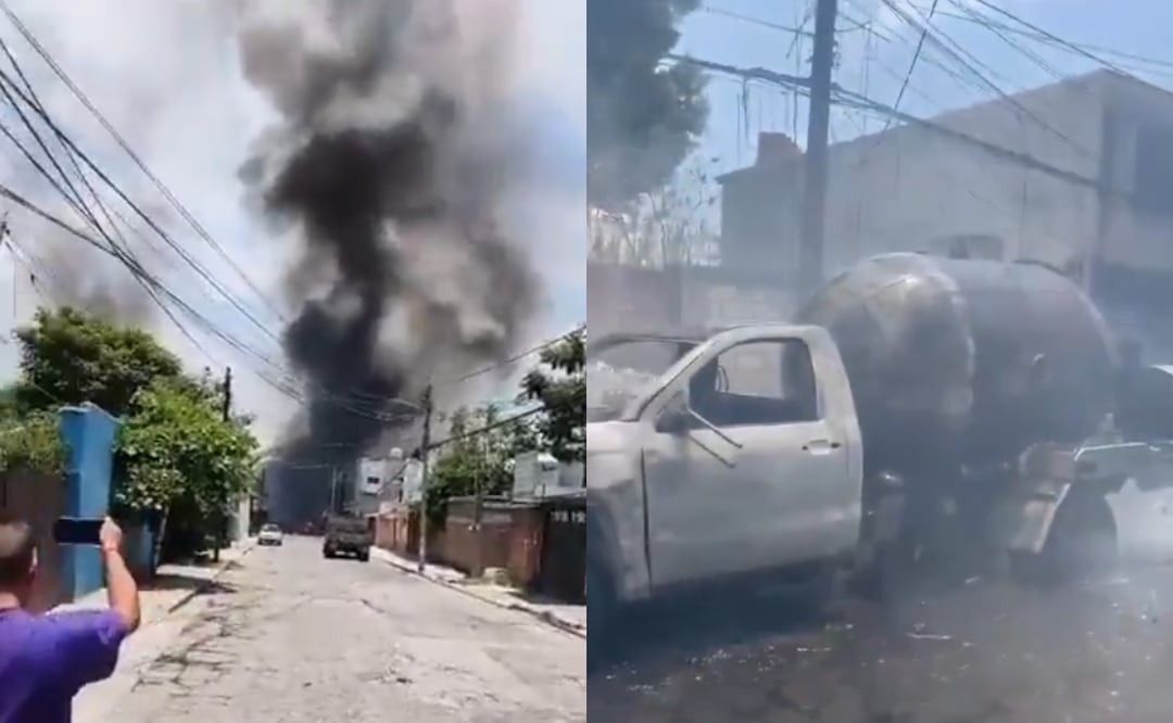 VIDEOS. Momento de terror en Cuernavaca: una pipa de gas explota y deja 21 personas heridas. Foto: X