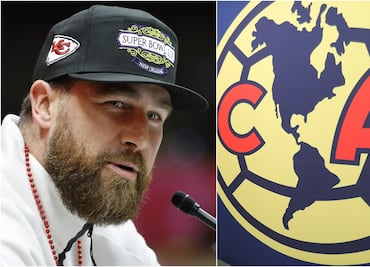 Travis Kelce, estrella de los Chiefs, presume su playera del América previo al Super Bowl 2025