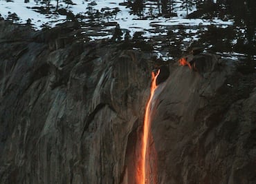 ¿Cuándo ver la "Cascada de Fuego" del parque Yosemite?