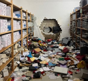 Robo millonario en Alemania: perforan bóveda bancaria y sustraen 30 millones de euros y joyas. VIDEO