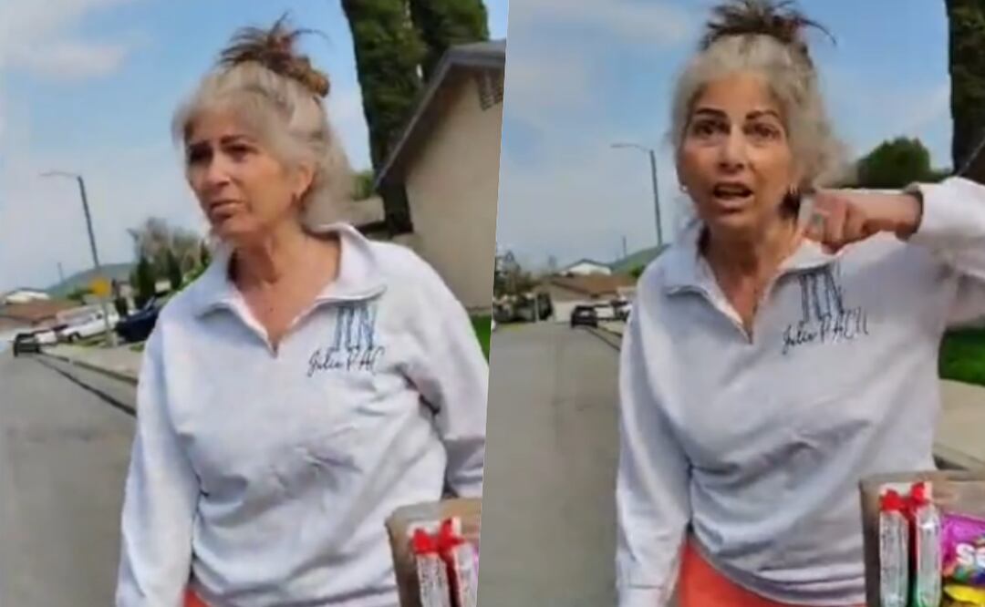 Mujer de California lanza ataque racista contra embarazada de Oaxaca por vender en la calle: “¡Habla inglés!”. Foto: TikTok