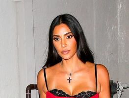 Kim Kardashian conquista LA con corsé "salvaje" de encaje