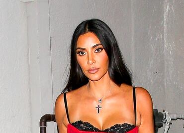 Kim Kardashian conquista LA con corsé "salvaje" de encaje