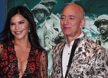 Novia de CEO de Amazon arrasa con vestido de escote profundo