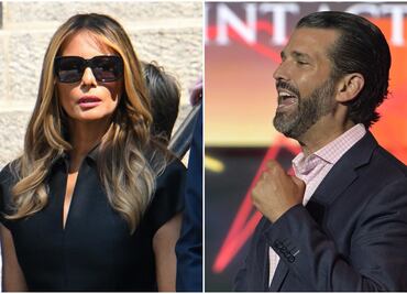 Hijo de Donald Trump comparte meme del FBI hurgando entre la ropa interior de Melania