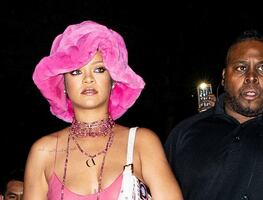 Rihanna luce vestido transparente y es captada en romance con A$AP Rocky