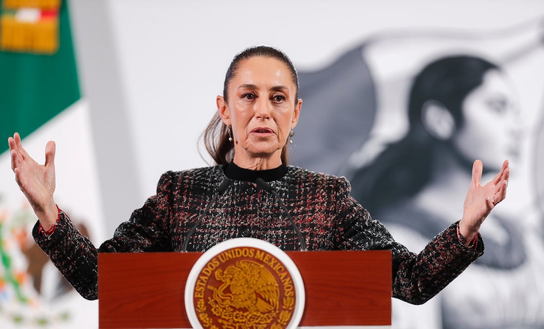Sheinbaum: "Golfo de México sigue llamándose así pese a cambio de Google en EU". EFE/ Isaac Esquivel