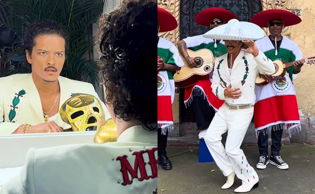 Bruno Mars se viste de luchador y cumple “su sueño de infancia” tras su gira en México. Foto: Instagram/@brunomars