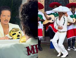 Bruno Mars se viste de luchador y cumple su "sueño de infancia” tras su gira en México. VIDEO
