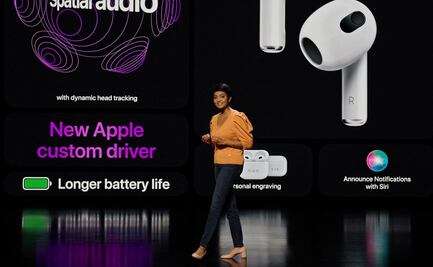 Apple presenta la tercera versión de auriculares AirPods, con audio espacial