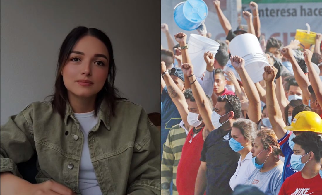 Joven se viraliza al explicar lo que es vivir un septiembre en México “No lo entiendes hasta que pides por la vida de personas que no conoces”. Foto: Tomada de TikTok @rebecavargas.mx /  EFE/ Jorge Dan LÛpez