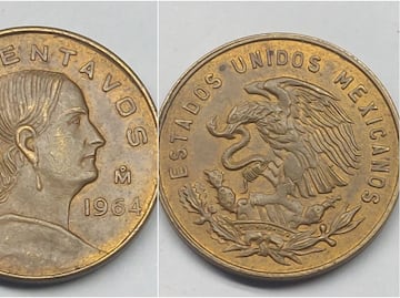 Esta moneda conmemorativa de 5 centavos de Josefa Ortiz de Domínguez vale $6,000,000 pesos