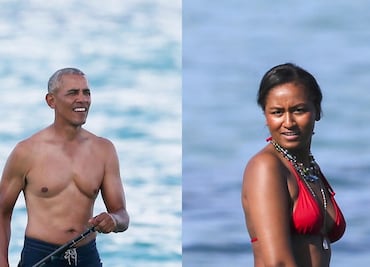Así vacaciona Barack Obama con sus hijas en el paraíso de Hawái
