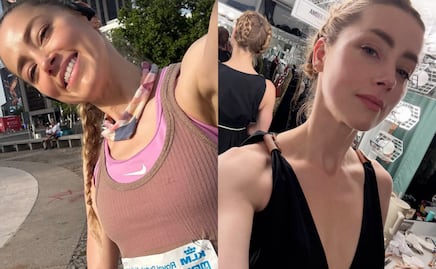 Amber Heard reaparece en España y se luce con look deportivo y belleza natural