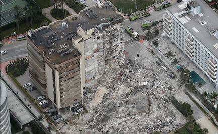 Rescatan 10 cuerpos más de edificio que colapsó en Miami