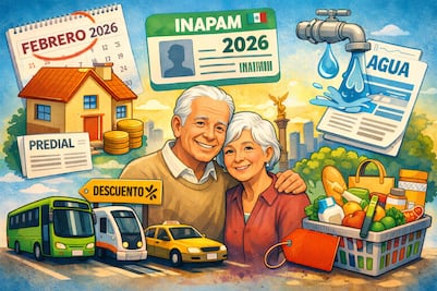 Descuentos INAPAM febrero 2026: Beneficios para predial, agua, transportes y otras tiendas