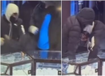 Como relámpagos; ladrones roban $2 millones de dólares en joyería en segundos