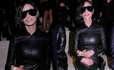 Demi Moore, casi irreconocible a los 63: el look que desató furor en la Semana de la Moda de Milán