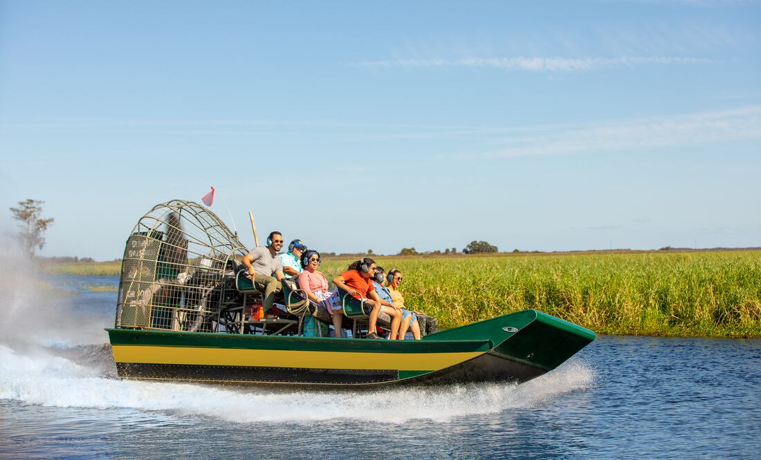 Paseo en airboat, Kissimmee. Foto: Wild Florida