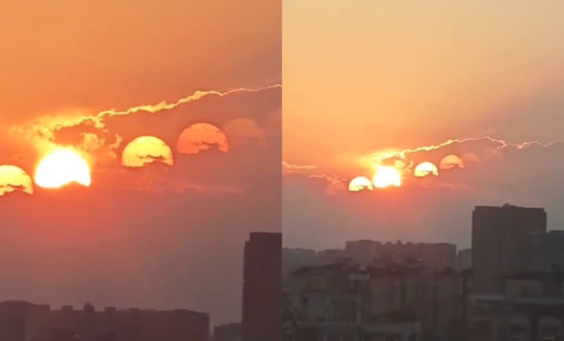 Captan extraño fenómeno de siete soles en el cielo de China. ¿Qué fue? VIDEO. Foto: Instagram