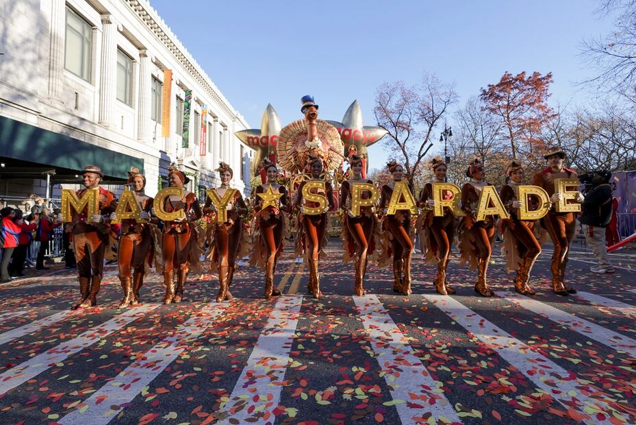 Macy's Thanksgiving Day parade, Thursday, Nov. 23, 2023, in New York. (AP Photo/Jeenah Moon)
