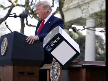 Por Covid-19, Trump dice que suspenderá la migración hacia EU