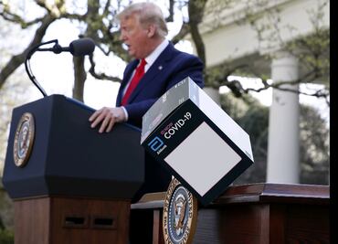 Por Covid-19, Trump dice que suspenderá la migración hacia EU