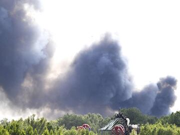 Icónico escenario de Tomorrowland se incendia antes del festival de música electrónica. VIDEOS